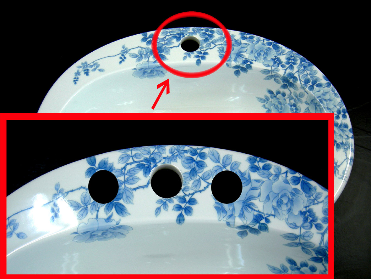 給水口３穴の洗面器の画像例